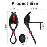 Hgod Remote Control Wearable Male Delay Ring – Wireless, Adjustable, Dual Motor Vibration